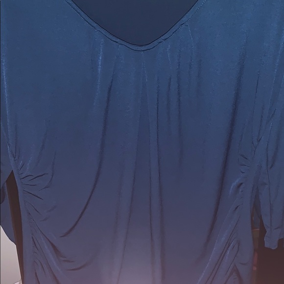 New York & Co Blue/Teal Shirt - Picture 2 of 4